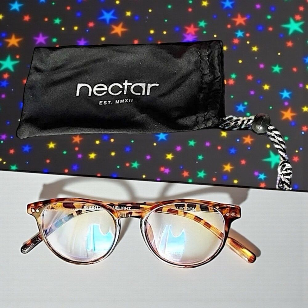 Nectar Brown Tortoise Polycarbonate Blue Light Blocker Glasses NWT